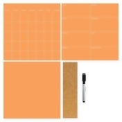 WallPops!® Dry-Erase 3-Piece Calendar/Weekly Planner/Notes Set in Tangerine WallPops!® Dry-Erase 3-Piece Calendar/Weekly Planner/Notes Set in Tangerine
