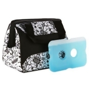 Fit & Fresh® Downtown Insulated Lunch Bag in Ebony Floral Fit & Fresh® Downtown Insulated Lunch Bag in Ebony Floral