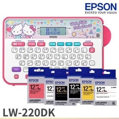 [含標籤帶($399)6卷任選]EPSON LW-220DK Hello Kitty& Dear Daniel 標籤機 