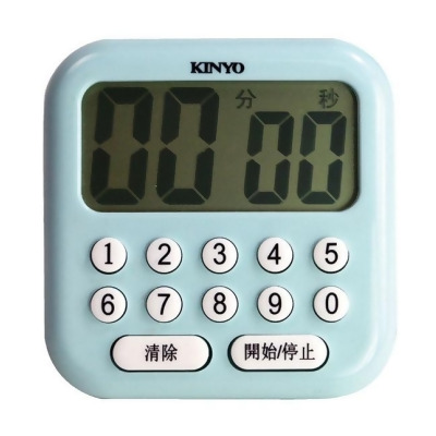 【KINYO】電子式0-9按鍵大螢幕正倒數計時器(TC-13) 