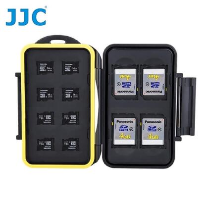 JJC防水防撞12張(Micro)SD記憶卡儲存盒記憶卡收納盒MC-SDMSD12 
