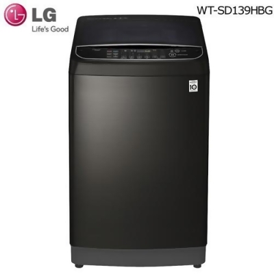 LG樂金13公斤第三代DD直立式變頻洗衣機(極窄版)WT-SD139HBG(極光黑) 