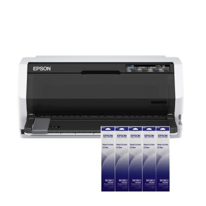 EPSON LQ-690CII 點陣式印表機+原廠色帶5支 