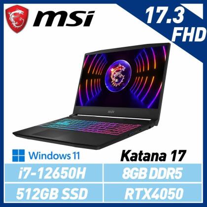 MSI 微星 Katana 17 B12VEK-058TW 17吋 電競筆電 