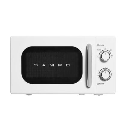 (美安獨家)【SAMPO聲寶】20L經典美型機械式轉盤微波爐 RE-J020TR 
