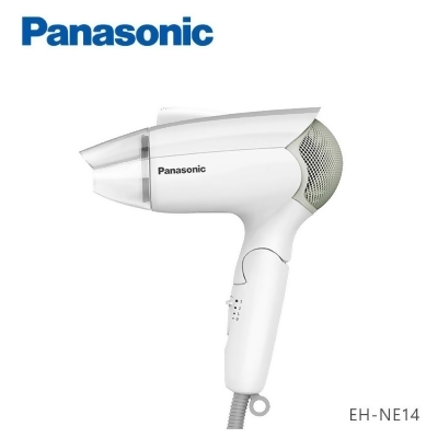 Panasonic 國際牌 負離子3段溫控折疊式吹風機 EH-NE14-W - 