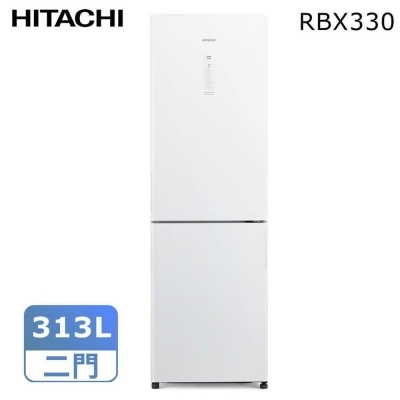 (美安獨家)HITACHI日立313公升變頻兩門冰箱RBX330*送日式餐具10件組 