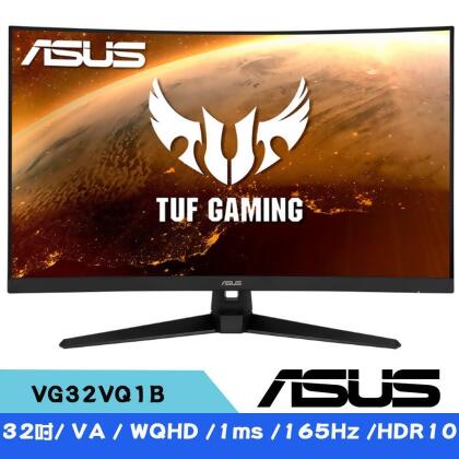 ASUS華碩 TUF Gaming 32吋 VG32VQ1B 2K曲面電競螢幕 