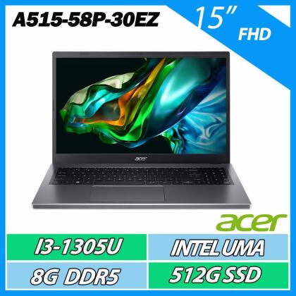 ACER A515-58P-30EZ 灰(i5-1335U/8G/512G PCIe/W11/FHD/15.6)筆電 