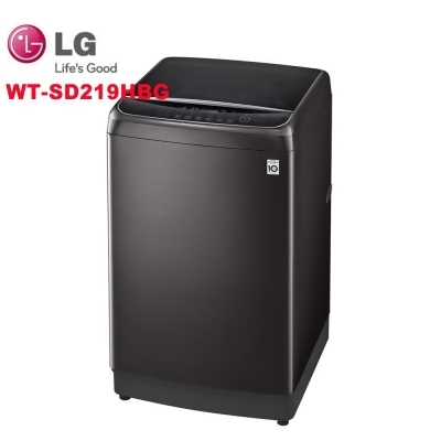 (送膳魔師保溫罐)LG樂金 21公斤第3代DD直立式蒸氣洗變頻洗衣機 WT-SD219HBG(極光黑) 