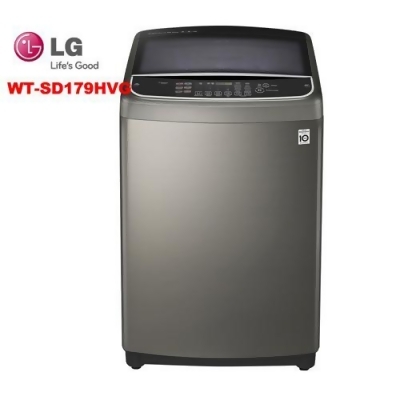 (送膳魔師保溫罐)LG樂金17公斤第三代DD直立式變頻洗衣機WT-SD179HVG(不鏽鋼銀) 