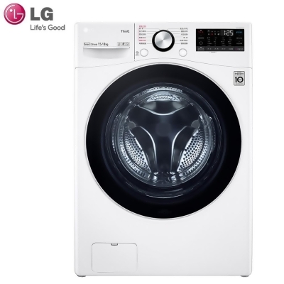 (送膳魔師保溫罐)LG樂金15公斤WiFi(蒸洗脫烘)變頻滾筒洗衣機WD-S15TBD 