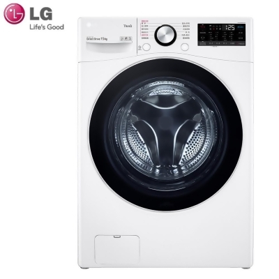 (送膳魔師保溫罐)LG樂金15公斤WiFi(蒸洗脫)變頻滾筒洗衣機WD-S15TBW 