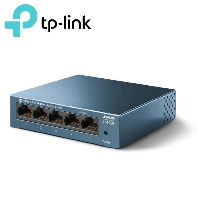 【TP-LINK】LS105G 5埠 10/100/1000Mbps 桌上型交換器 - 鐵殼 