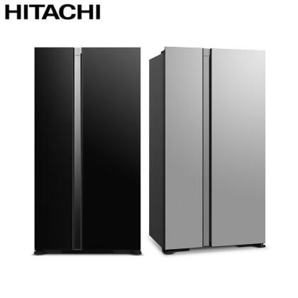 (friDay獨家)Hitachi 日立 雙門對開595L變頻琉璃冰箱 RS600PTW -含基本安裝+舊機回收 