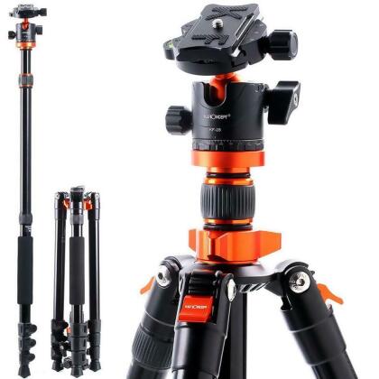 K&F Concept SA254M2 專注者 鎂鋁合金4節三腳架 球型雲台 KF09.089 送乾燥包五入組 