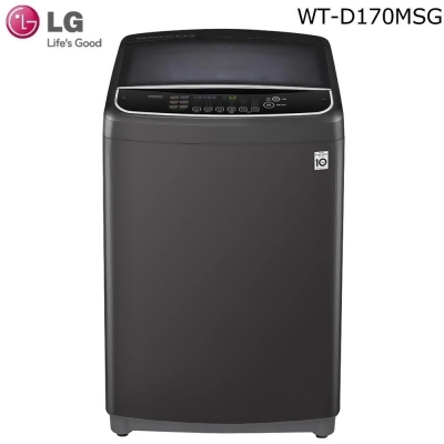 (送膳魔師保溫罐)LG樂金17公斤第3代DD直立式變頻洗衣機WT-D170MSG(曜石黑) 