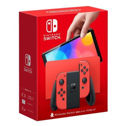 任天堂 Nintendo Switch OLED 亮麗紅 瑪利歐紅 主機 (台灣公司貨) 