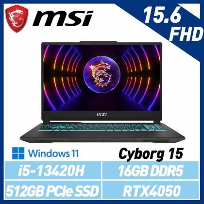 【13代新機】MSI 微星 Cyborg 15 A13VE-650TW 15吋 電競筆電 