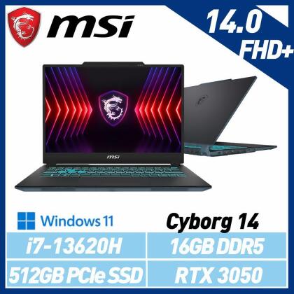 【13代新機】MSI 微星 Cyborg 14 A13UDX-068TW 14吋 電競筆電 