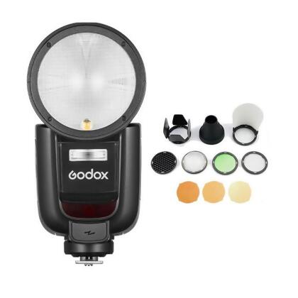Godox 神牛 V1Pro + AKR1套組 TTL 鋰電圓頭機頂閃光燈(V1PRO,公司貨) 