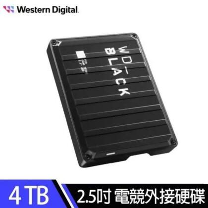 WD Black黑標 P10 Game Drive 4TB 2.5吋電競外接式硬碟(WDBA3A0040BBK) 
