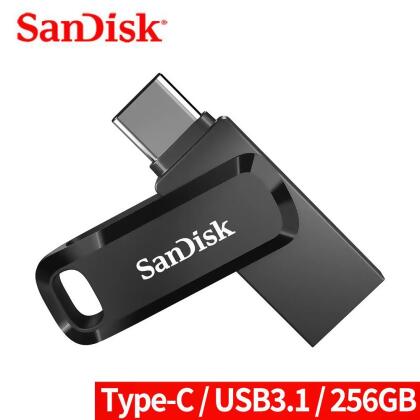 【SanDisk】Dual Drive Go 256GB USB/Type-C 雙用隨身碟 USB3.2(SDDDC3) 