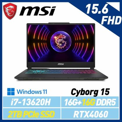 13代新機【全面升級】MSI 微星 Cyborg 15 A13VFK-831TW 15.6吋 電競筆電 