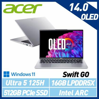【最新Ultra處理器】Acer 宏碁 Swift GO SFG14-73-50MV 14吋 AI輕薄筆電 