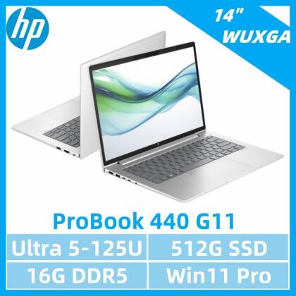 HP 14吋Ultra 5商用AI筆電(ProBook 440 G11/U5-125U/16G/512G/W11P) 