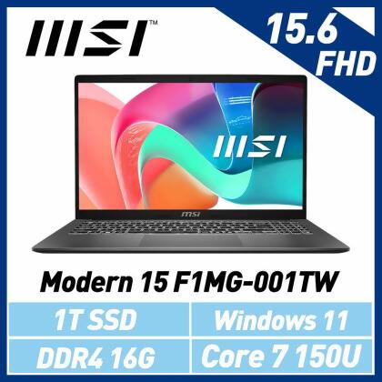 msi微星 Modern 15 F1MG-001TW 15.6吋 商務筆電 