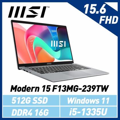msi微星 Modern 15 F13MG-239TW 15.6吋 商務筆電 