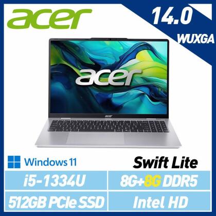 13代新機【記憶體升級】ACER 宏碁 Swift Lite SFL14-53M-575G 14吋 輕薄筆電 