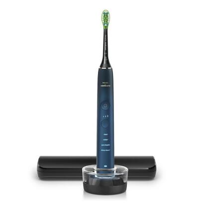 【PHILIPS飛利浦】DiamondClean亮白隨行智能鑽石音波電動牙刷(藍鑽)(HX9911/62) 