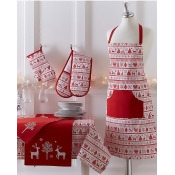 Yuletide Christmas Apron & Oven Glove Yuletide Christmas Apron & Oven Glove
