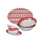 5 Piece Stag Christmas Serving Set 5 Piece Stag Christmas Serving Set