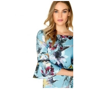 Tibby Floral Midi Bodycon Dress Tibby Floral Midi Bodycon Dress