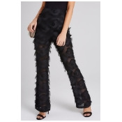 Sade Black Fringe Trousers Sade Black Fringe Trousers