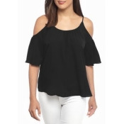 French Connection Polly Plains Cold Shoulder Top French Connection Polly Plains Cold Shoulder Top