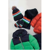 Boys Next Multi Rainbow Stripe Hat, Gloves And Scarf Set (Younger) - Blue Boys Next Multi Rainbow Stripe Hat, Gloves And Scarf Set (Younger) - Blue