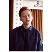 Boys Ben Sherman Navy Harrington Jacket - Blue Boys Ben Sherman Navy Harrington Jacket - Blue