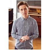 Boys Ben Sherman Long Sleeve Check Shirt - Blue Boys Ben Sherman Long Sleeve Check Shirt - Blue