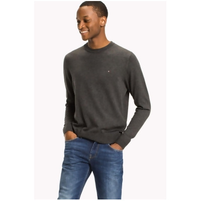 tommy hilfiger crew neck sweater grey