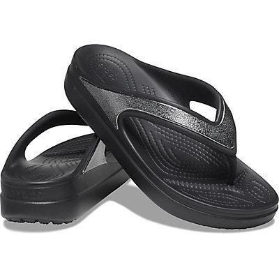 women's crocs sloane shine wedge flip