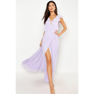 purple maxi bridesmaid dresses