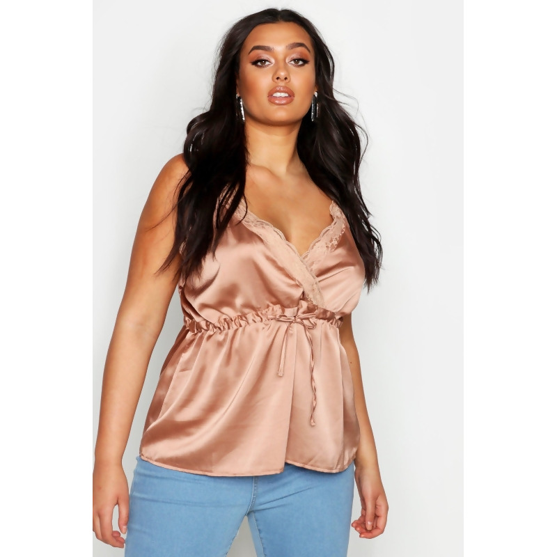 beige satin camisole