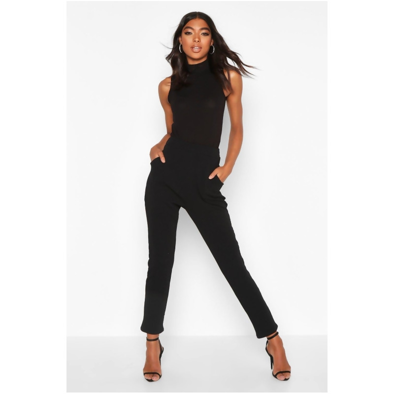 ladies black skinny joggers