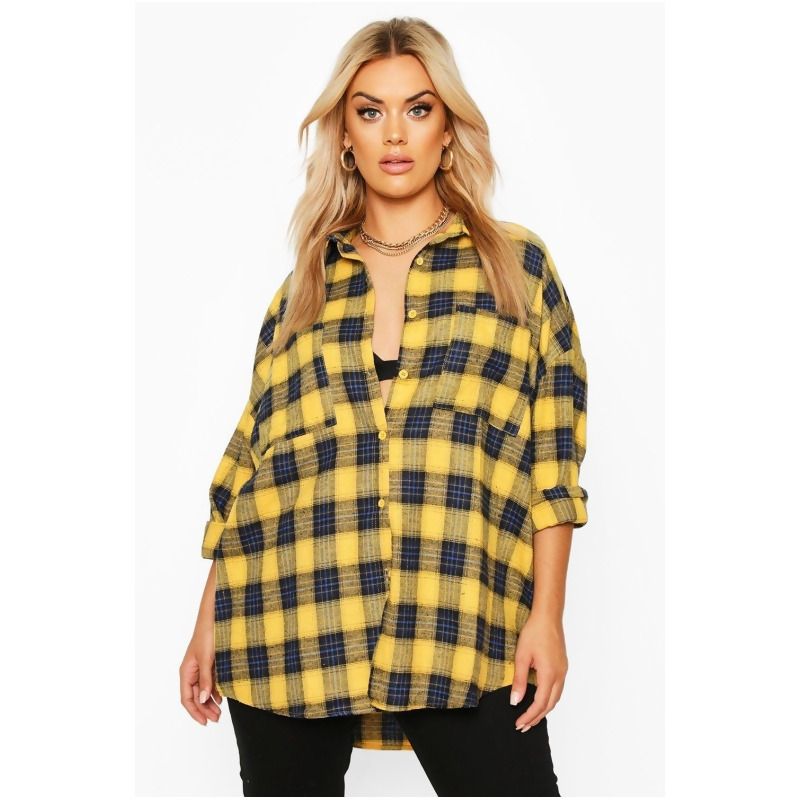 plus size oversized flannel