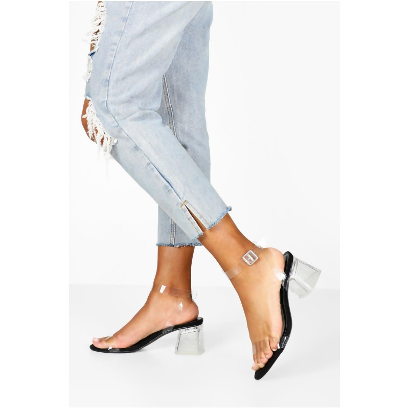 low barely there heels