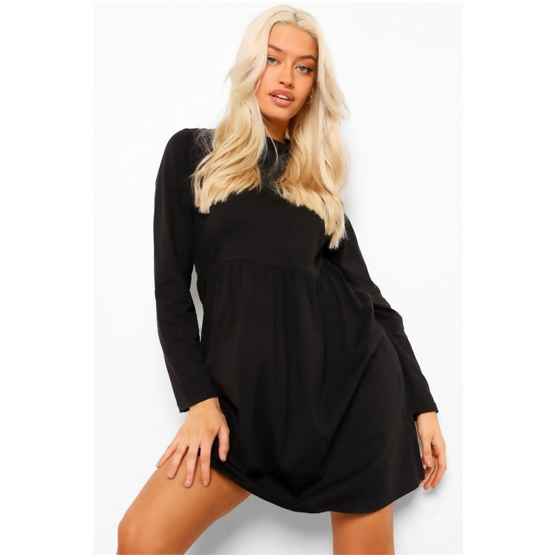 boohoo black shift dress